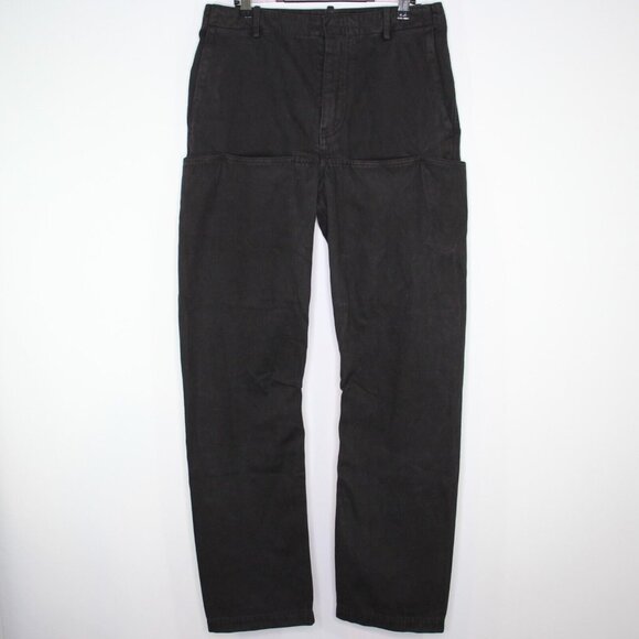 YZY x GAP Mens 30 x 31 Sateen Black Cargo Pants NEW G1366